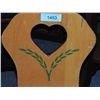 Image 2 : SMALL WOODEN CHILDRENS CHAIR WITH HEART CUTOUT