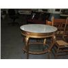 Image 2 : FRANCE OVAL PARLOR TABLE MARBLE TOP