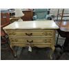 Image 1 : FRENCH PROVINCIAL 2 DRAWER PARLOR TABLE