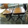 Image 2 : ANTIQUE PAIR SIDE TABLES