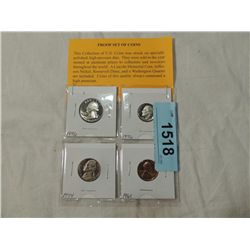 LOT 4 PROOF SET OF COINS