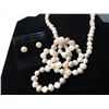 Image 2 : HAND KNOTTED FRESHWATER PEARL NECKLACE & EARRINGS
