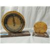 Image 3 : 3 PIECE ART DECO CLOCK SET MANTLE CLOCK