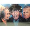 Image 3 : THREE STOOGES PAINTING SIGNED FRAMED