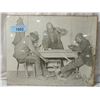 Image 1 : VINTAGE PHOTO POSTER PRINT CHEATING AT CARDS