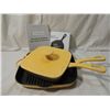 Image 1 : 3 PC TECHNIQUE PORCELAIN ENAMEL CAST IRON SKILLET