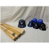Image 1 : LOT 11 MINI BATS & MINI HELMETS