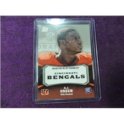 TOPPS AJ GREEN FOOTBALL CARD
