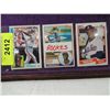 Image 1 : LOT 3 MISC STAR ROOKIE BASEBALL CARDS