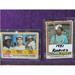 LOT 2 1981 ROOKIE BASEBALL CARDS