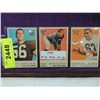 Image 1 : LOT 3 1959 FOOTBALL PLAYER CARDS