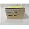 Image 1 : 1991 STADIUM CLUB BASEBALL CARD SET