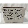 Image 1 : 1993 LEAF 1 BASEBALL CARD COMPLETE SET