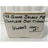 Image 1 : 1993 SCORE SELECT FOOTBALL COMPLETE SET