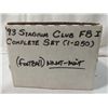 Image 1 : 1993 STADIUM CLUB FOOTBALL CARD COMPLETE SET