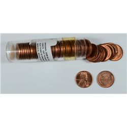ORIGINAL GEM BU ROLL OF 1948 LINCOLN CENTS