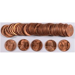 1948-D LINCOLN CENT ROLL, ORIGINAL GEM BU, TOUGH