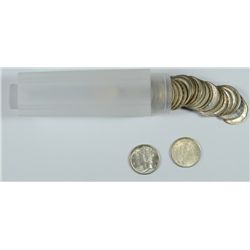 ( 35 ) BU MERCURY DIMES, VARIOUS DATES  NICE!