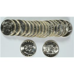 ORIGINAL GEM BU ROLL ( 20 ) COINS 1956 FRANKLIN HALF DOLLAR ROLL