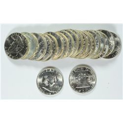 ORIGINAL GEM BU ROLL ( 20 ) 1959-D FRANKLIN HALF DOLLARS