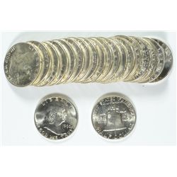 ORIGINAL ROLL OF 1960-D FRANKLIN HALF DOLLARS
