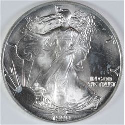 1990 AMERICAN SILVER EAGLE,  UNC