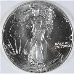 1991 AMERICAN SILVER EAGLE, GEM UNC.