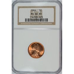 NGC ERROR: LABEL READS 1944 LINCOLN CENT NGC MS-66 RD BUT IS ACTUALLY 1945