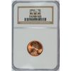 Image 1 : NGC ERROR: LABEL READS 1944 LINCOLN CENT NGC MS-66 RD BUT IS ACTUALLY 1945