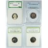 Image 1 : (4) SLABBED PROOF JEFFERSON NICKELS (60, 73-S, 77-S, 01-S)