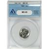 Image 1 : 1961 ROOSEVELT DIME ANACS MS-65