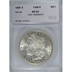 1880-S MORGAN DOLLAR SEGS MS-64 (VAM-9)