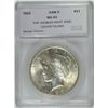 Image 1 : 1923 PEACE DOLLAR SEGS MS-63 (VAM-5)