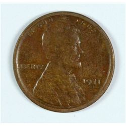1911-S LINCOLN CENT FINE