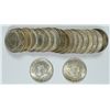 Image 1 : ROLL OF SILVER KENNEDY HALF DOLLARS -  INCLUDES 1964 & 1964D