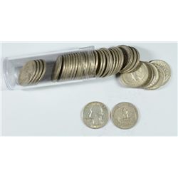 ROLL OF SILVER WASHINGTON QUARTERS