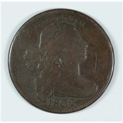 1802 LARGE CENT G/VG ( X IN THE FIELD)
