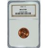 Image 1 : 1955 LINCOLN CENT, NGC MS-67 RED RARE!