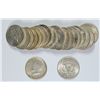Image 1 : ROLL OF SILVER KENNEDY HALF DOLLARS -  INCLUDES 1964 & 1964D