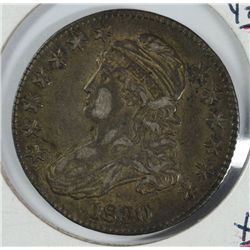 1830 BUST HALF DOLLAR XF-45