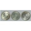 Image 2 : SET OF 1951 (P, D, S) WASHINGTON/CARVER COMMEN HALF DOLLARS CH BU