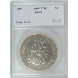 1900 LAFAYETTE DOLLAR SEGS AU-55