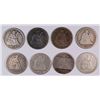 Image 1 : (8) VG+ SEATED LIBERTY QUARTERS