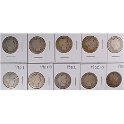 (10) BARBER QUARTERS (99-O, 99-S, 00, 00-O, 00-S, 01, 01-O, 02, 02-O, 02-S)