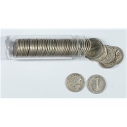 ROLL OF MERCURY DIMES  VARIOUS DATES