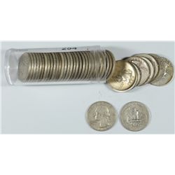ROLL OF SILVER WASHINGTON QUARTERS