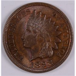 1898 INDIAN ONE CENT MS 65 RB NICE