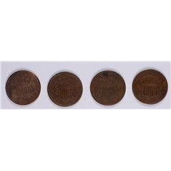 4 DIFFERENT TWO CENT (64, 65, 66, 67) AG-VG