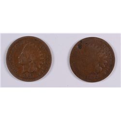 1867 AG & 1868 VG INDIAN HEAD CENTS