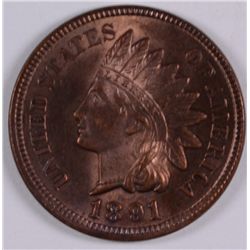 1891 INDIAN HEAD CENT MS-65 RE GEM!! WOW!!!